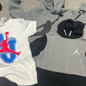 Lot of 3: Jordan hoodies and tshirt